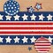 4th of July Dining Table Runner, Patriotic America Stars Stripes Burlap Kitchen Decoration, American USA Indoor Outdoor Home Decor Party Supply